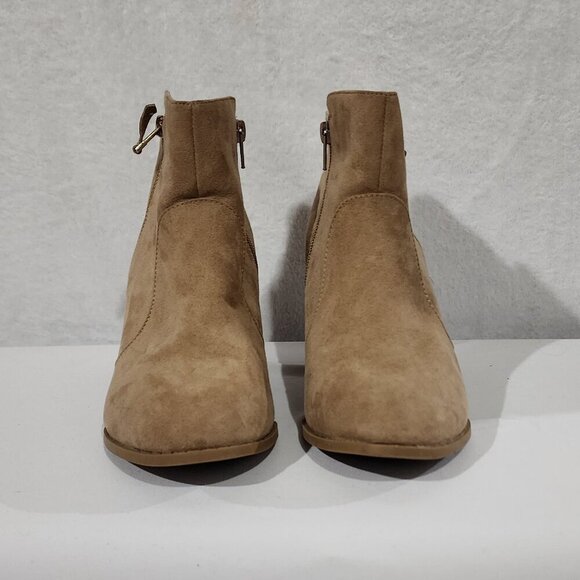 NWOB Atmosphere Suede Heeled Ankle Boots Western Atmosphere - Picture 2 of 7